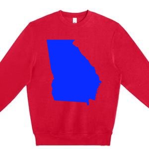 Turn Georgia To Blue Proud Democrat Design Premium Crewneck Sweatshirt