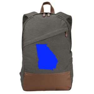 Turn Georgia To Blue Proud Democrat Design Cotton Canvas Backpack