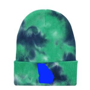 Turn Georgia To Blue Proud Democrat Design Tie Dye 12in Knit Beanie