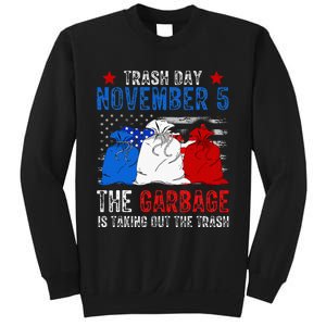 Trump Garbage Trash Day November 5 Garbage Taking Out Trash Sweatshirt