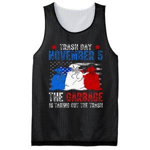 Trump Garbage Trash Day November 5 Garbage Taking Out Trash Mesh Reversible Basketball Jersey Tank