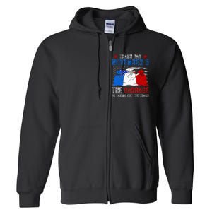 Trump Garbage Trash Day November 5 Garbage Taking Out Trash Full Zip Hoodie