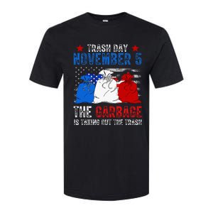 Trump Garbage Trash Day November 5 Garbage Taking Out Trash Softstyle CVC T-Shirt