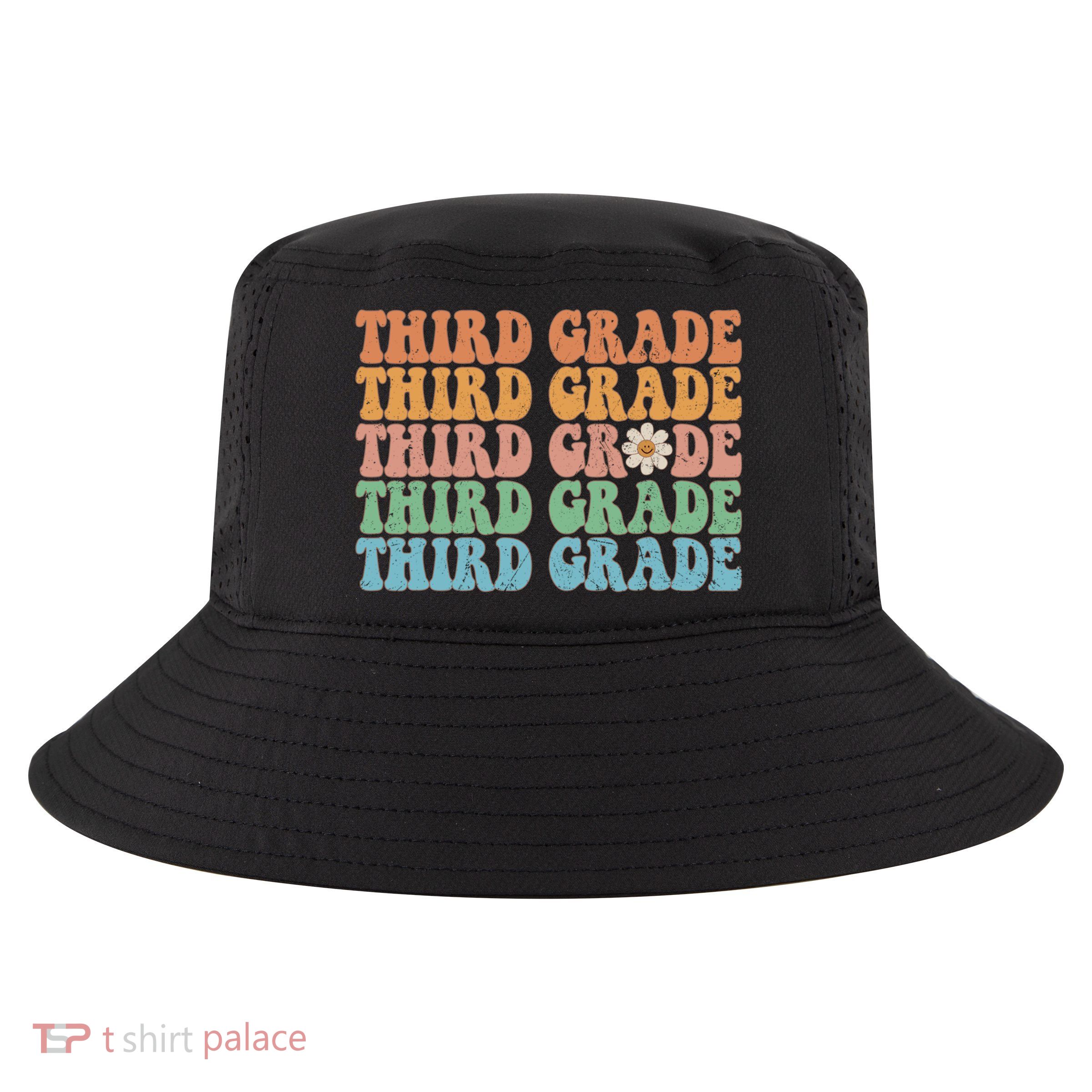Third Grade Teacher Leopard Rainbow 3rd Grade Teacher Funny Meaningful Gift Cool Comfort Performance Bucket Hat