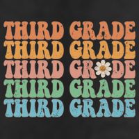 Third Grade Teacher Leopard Rainbow 3rd Grade Teacher Funny Meaningful Gift Golf Towel