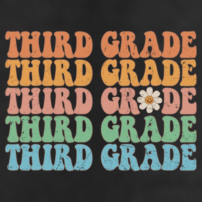 Third Grade Teacher Leopard Rainbow 3rd Grade Teacher Funny Meaningful Gift Golf Towel