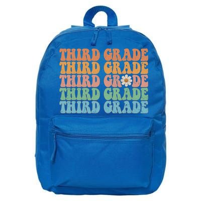 Third Grade Teacher Leopard Rainbow 3rd Grade Teacher Funny Meaningful Gift 16 in Basic Backpack