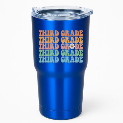 Third Grade Teacher Leopard Rainbow 3rd Grade Teacher Funny Meaningful Gift Tumbler