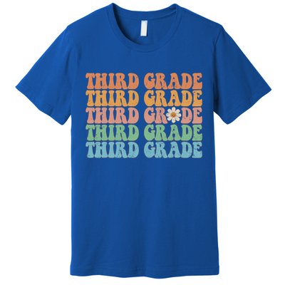 Third Grade Teacher Leopard Rainbow 3rd Grade Teacher Funny Meaningful Gift Premium T-Shirt