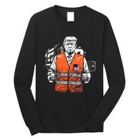 Trump Garbage Truck Vest Long Sleeve Shirt