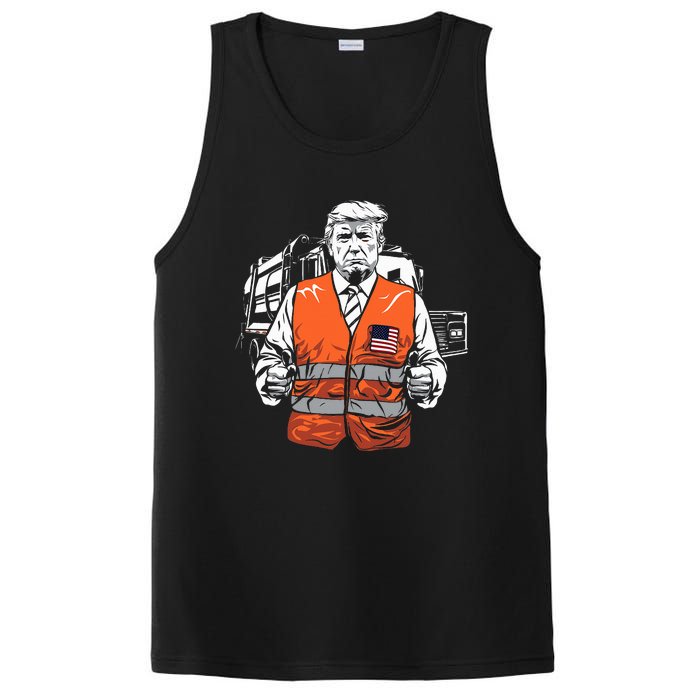 Trump Garbage Truck Vest PosiCharge Competitor Tank