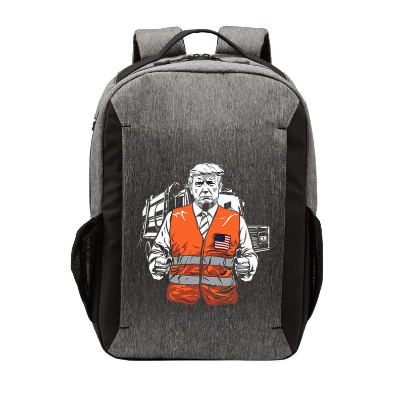 Trump Garbage Truck Vest Vector Backpack