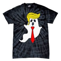 Trump Ghost Trump Hair Halloween Donald Trump Tie-Dye T-Shirt