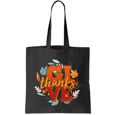 Thanksgiving Give Thanks Autumn Fall Wreath Bag