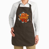 Thanksgiving Give Thanks Autumn Fall Wreath Apron