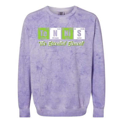 Tennis Gift The Essential Elet Funny Love Tennis Gift Colorblast Crewneck Sweatshirt