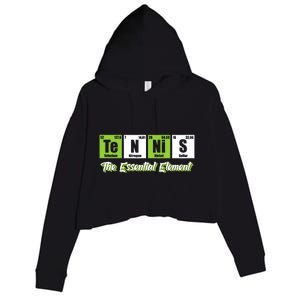 Tennis Gift The Essential Elet Funny Love Tennis Gift Crop Fleece Hoodie