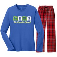 Tennis Gift The Essential Elet Funny Love Tennis Gift Women's Long Sleeve Flannel Pajama Set 