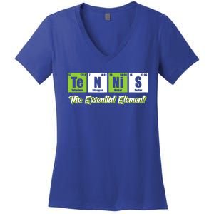 Tennis Gift The Essential Elet Funny Love Tennis Gift Women's V-Neck T-Shirt