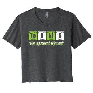 Tennis Gift The Essential Elet Funny Love Tennis Gift Women's Crop Top Tee