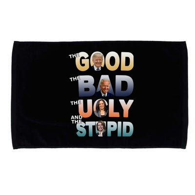 The Good Trump Bad Ugly And The Stupid, Bad Biden Microfiber Hand Towel