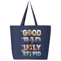 The Good Trump Bad Ugly And The Stupid, Bad Biden 25L Jumbo Tote