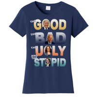 The Good Trump Bad Ugly And The Stupid, Bad Biden Women's T-Shirt