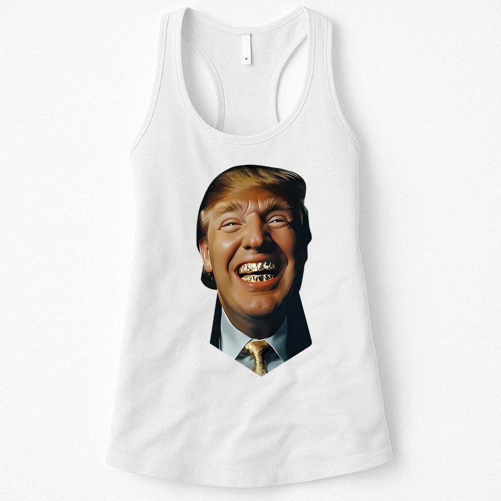 Trump Grill Teeth Womens Tank Top