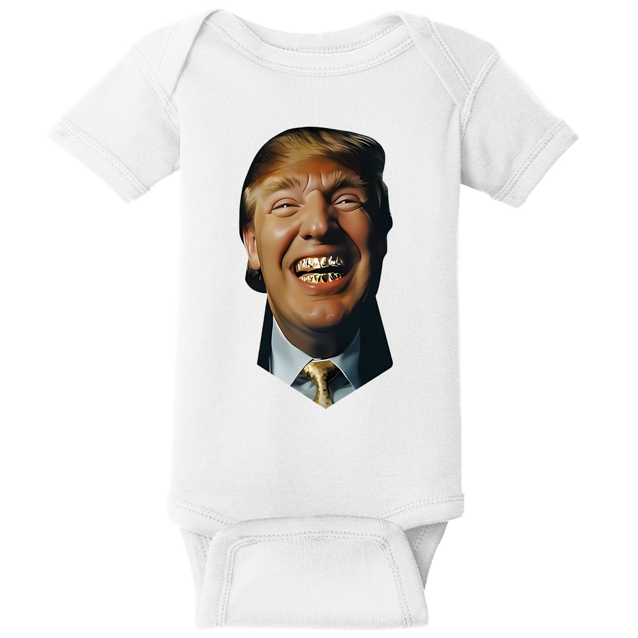 Trump Grill Teeth Baby Bodysuit