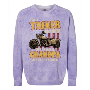 Triker Grandpa Trike Colorblast Crewneck Sweatshirt