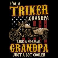Triker Grandpa Trike Cooling Performance Crew T-Shirt