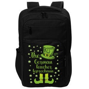 The German Teacher Leprechaun Group Matching St Patricks Day Impact Tech Backpack