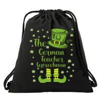 The German Teacher Leprechaun Group Matching St Patricks Day Drawstring Bag