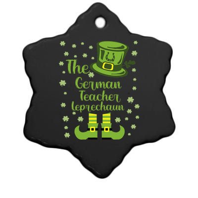 The German Teacher Leprechaun Group Matching St Patricks Day Ceramic Star Ornament