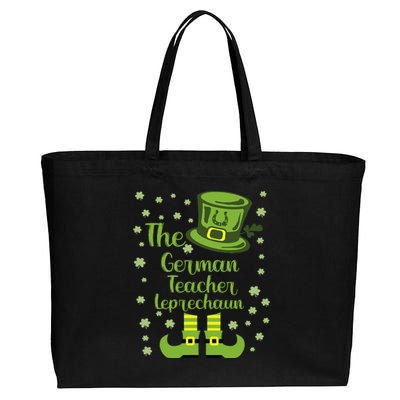 The German Teacher Leprechaun Group Matching St Patricks Day Cotton Canvas Jumbo Tote