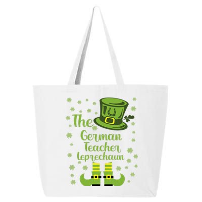 The German Teacher Leprechaun Group Matching St Patricks Day 25L Jumbo Tote