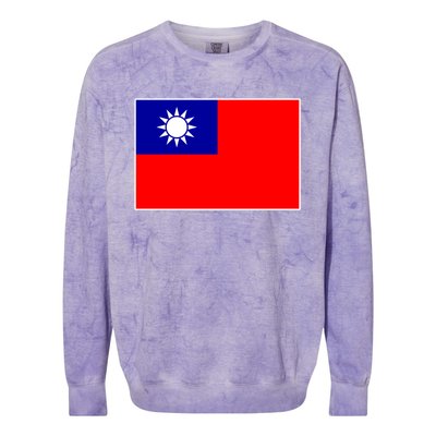 Taiwan Gift Taiwanese Tee Flag Souvenir Gift Colorblast Crewneck Sweatshirt