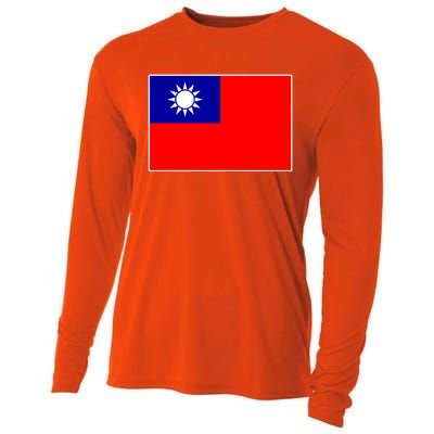 Taiwan Gift Taiwanese Tee Flag Souvenir Gift Cooling Performance Long Sleeve Crew