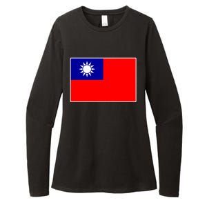 Taiwan Gift Taiwanese Tee Flag Souvenir Gift Womens CVC Long Sleeve Shirt