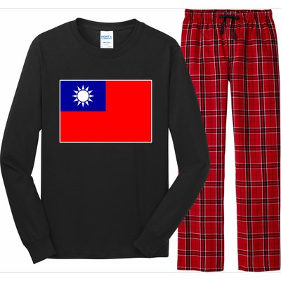 Taiwan Gift Taiwanese Tee Flag Souvenir Gift Long Sleeve Pajama Set