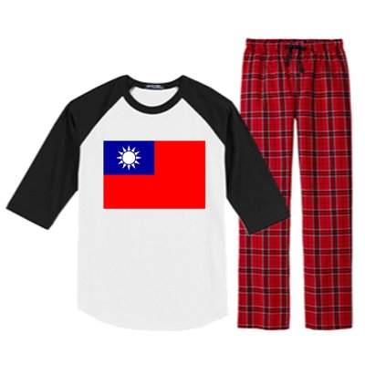 Taiwan Gift Taiwanese Tee Flag Souvenir Gift Raglan Sleeve Pajama Set