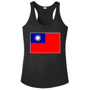 Taiwan Gift Taiwanese Tee Flag Souvenir Gift Ladies PosiCharge Competitor Racerback Tank