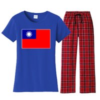 Taiwan Gift Taiwanese Tee Flag Souvenir Gift Women's Flannel Pajama Set