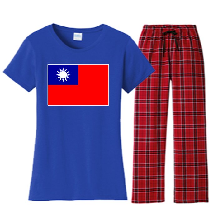 Taiwan Gift Taiwanese Tee Flag Souvenir Gift Women's Flannel Pajama Set