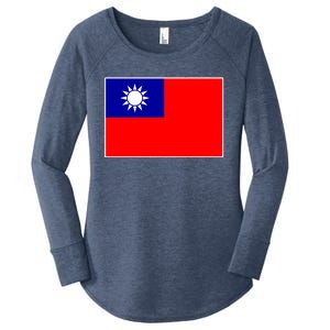 Taiwan Gift Taiwanese Tee Flag Souvenir Gift Women's Perfect Tri Tunic Long Sleeve Shirt