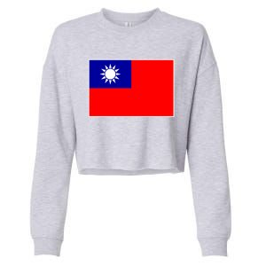 Taiwan Gift Taiwanese Tee Flag Souvenir Gift Cropped Pullover Crew