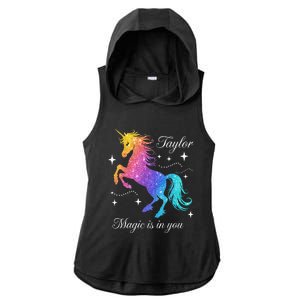 Taylor Gift Taylor Ladies PosiCharge Tri-Blend Wicking Draft Hoodie Tank