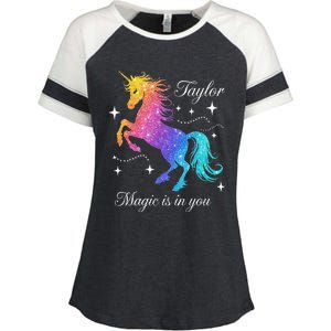 Taylor Gift Taylor Enza Ladies Jersey Colorblock Tee