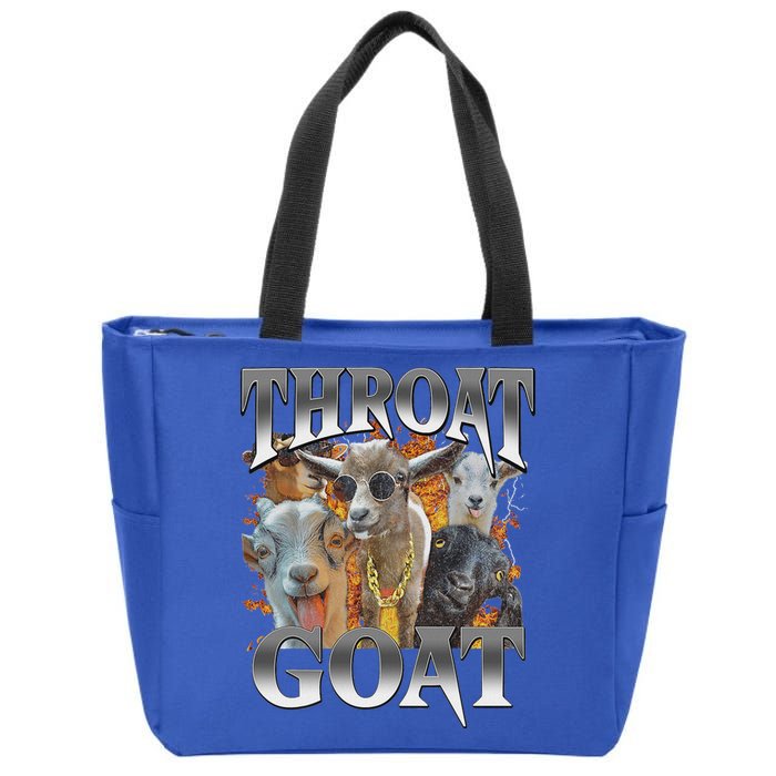 Throat Goat Zip Tote Bag