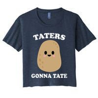 Taters Gonna Tate Funny Haters Women's Crop Top Tee